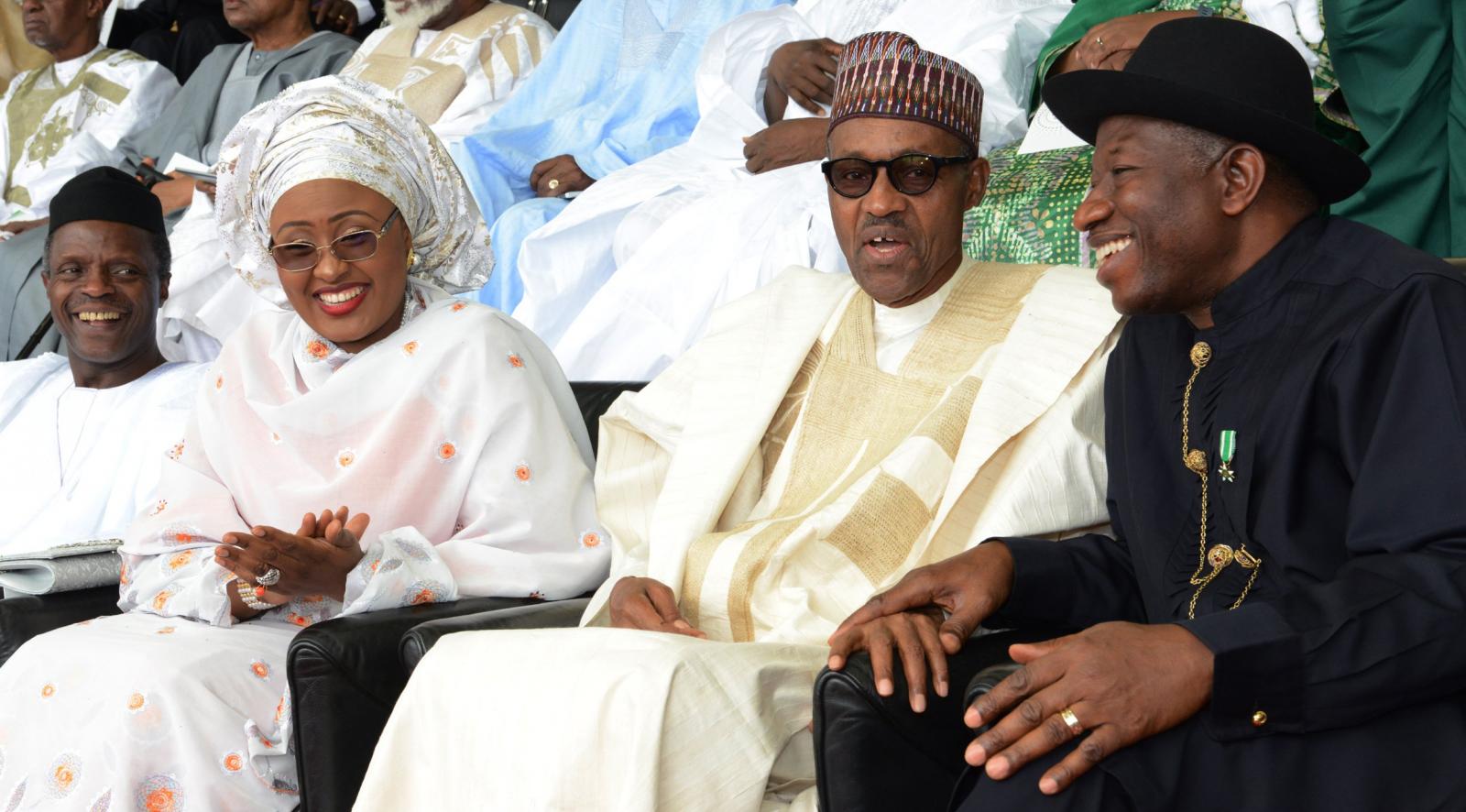 Mohammadu Buhari with former President Goodluck Jonathan