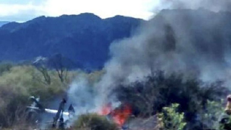 JUST IN: Occupants feared dead as helicopter crashes, bursts into flames in Lagos