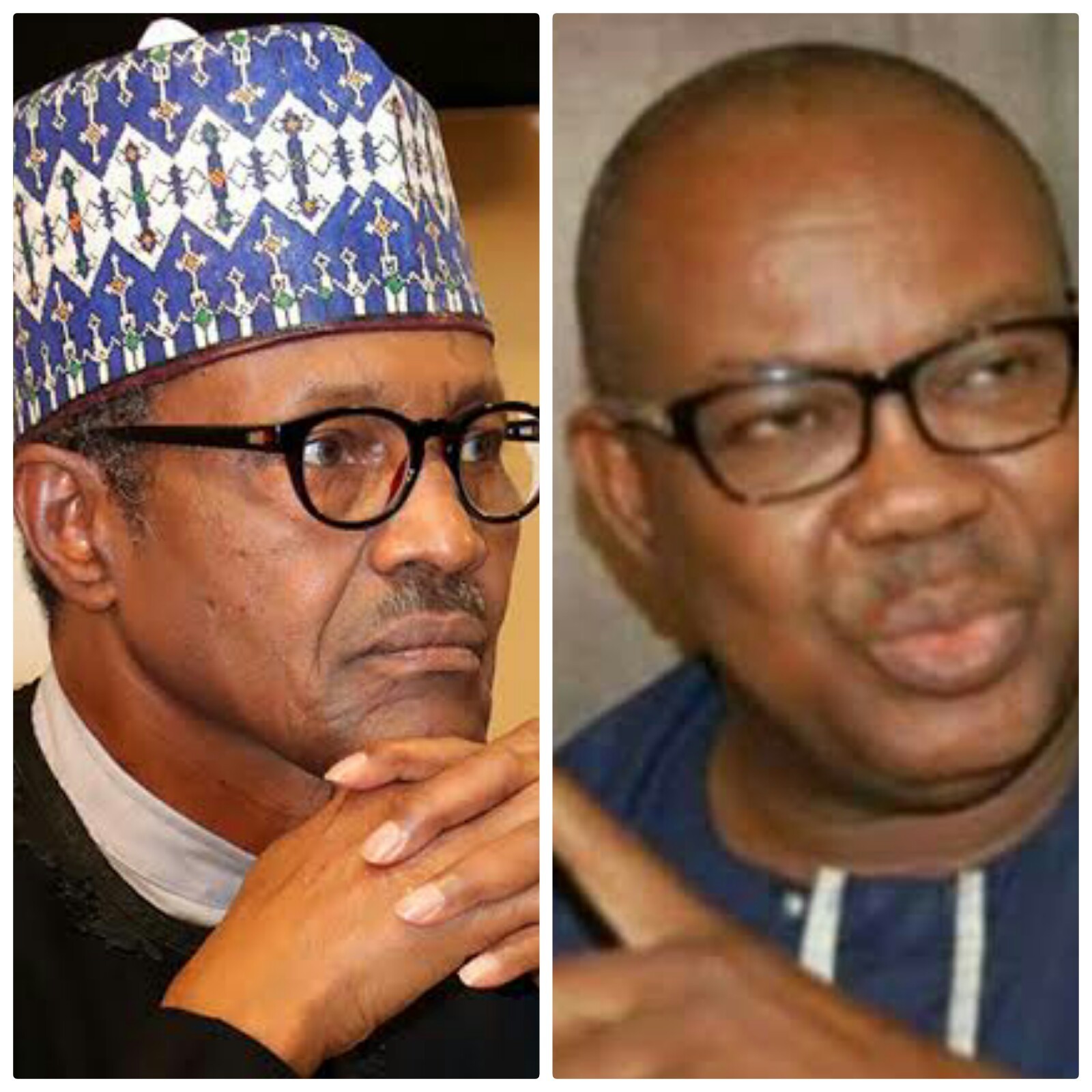 Elliot Uko and Muhammadu Buhari