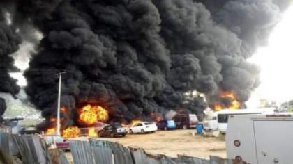 Kogi tanker accident scene