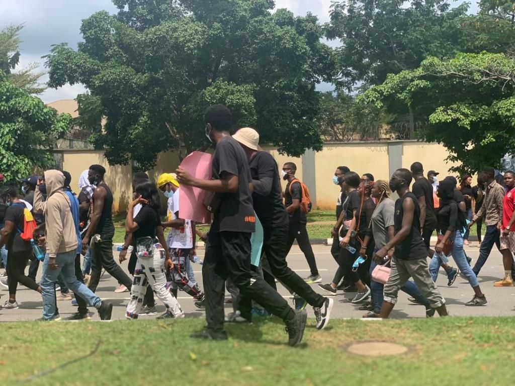EndSARS protesters march in Abuja