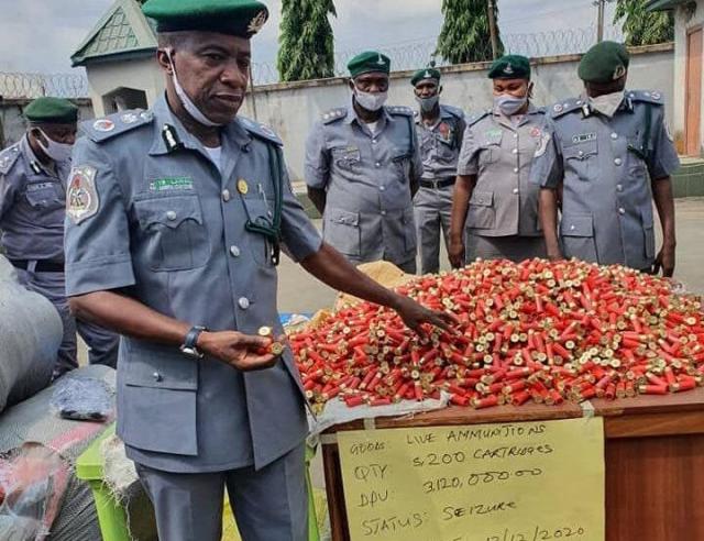 Customs Eastern Command recovers live ammunition