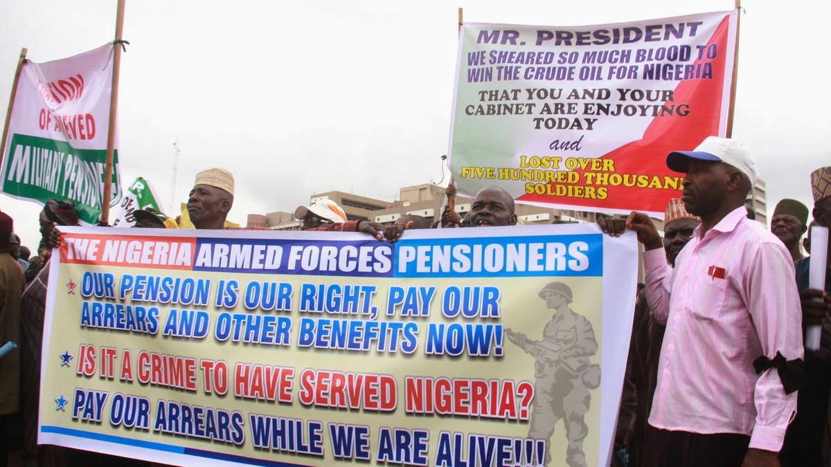 Ex-soldiers protest is Abuja