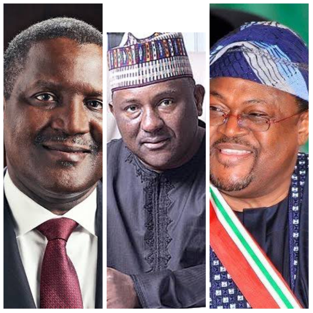Aliko Dangote, Abdulsamad Rabiu, Mike Adenuga