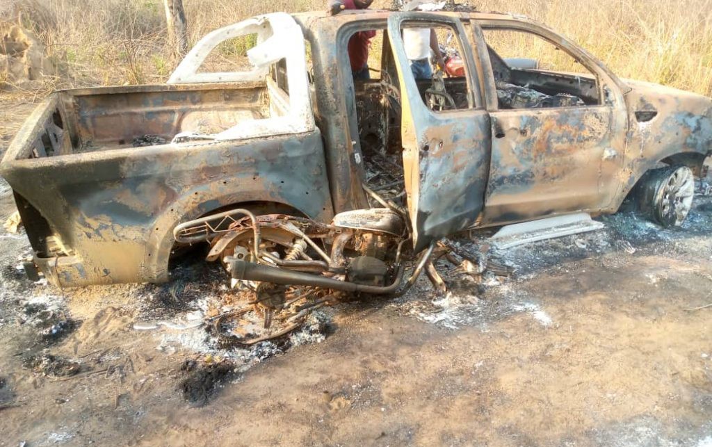 Amotekun vehicle burnt