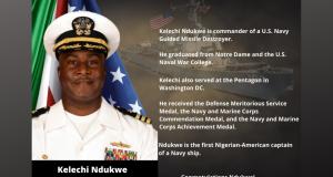 U.S. Navy Commander, Kelechi Ndukwe