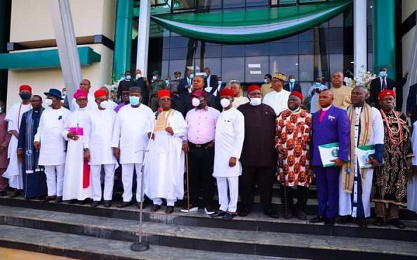 South East governors with Ohanaeze leaders