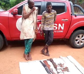 Suspected bandits Mumini Saliu, and Ibrahim Suleiman