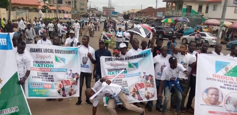 Two 'killed" as Yoruba nation agitators clash with police in Lagos