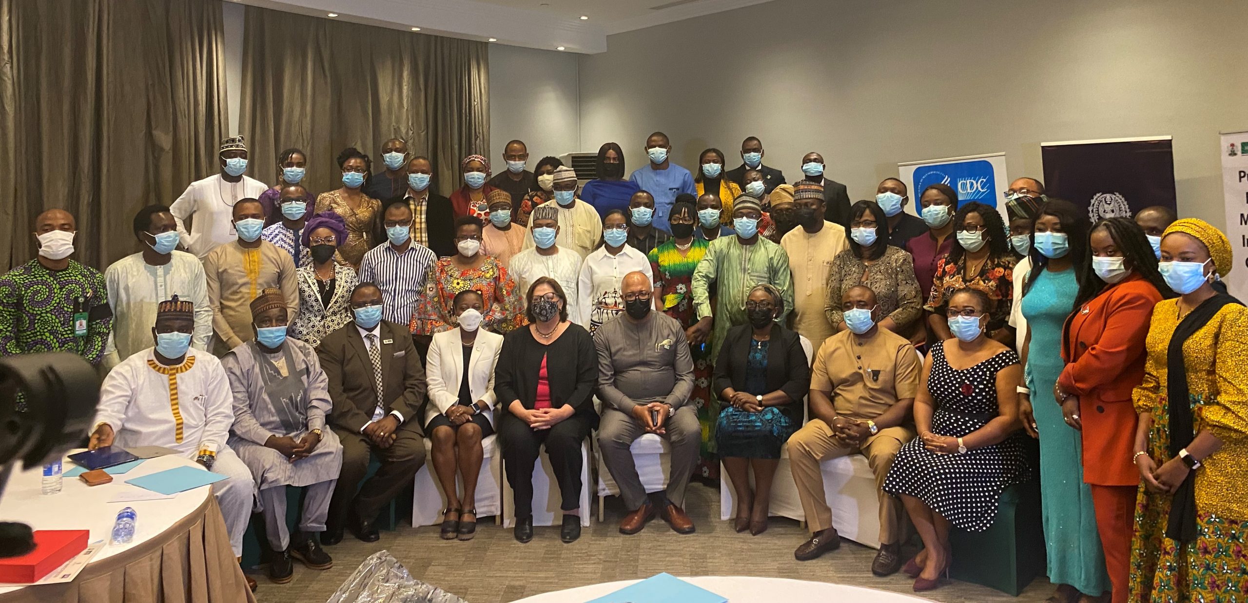 A cross section of participants following the completion of the Public Health Emergency Management Professional Certificate Program in Lagos on Friday