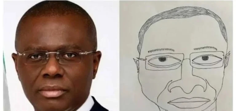 Babajide Sanwo-Olu and funny image of him