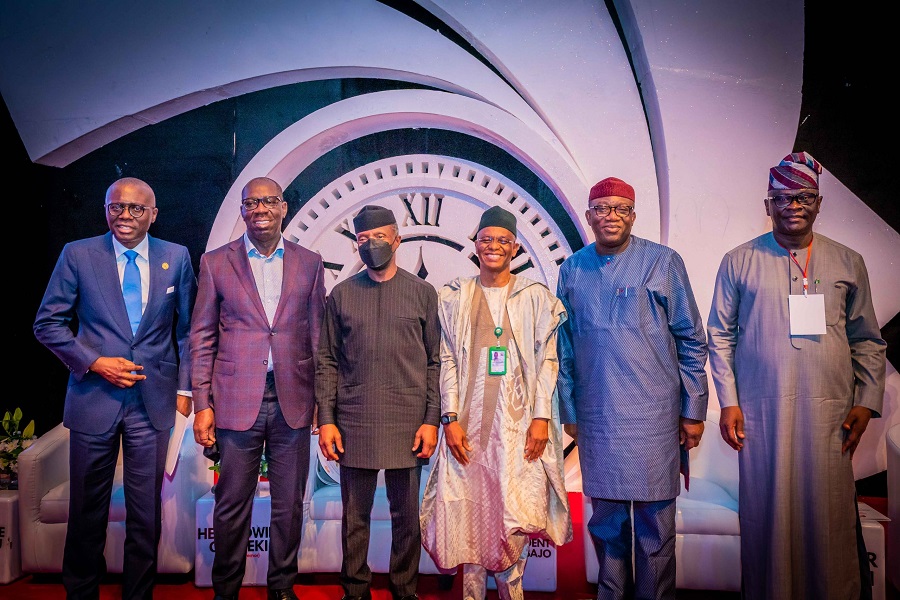 Sanwo-Olu, Obaseki, El-Rufai, Fayemi during the summit