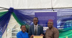 United States Centers for Disease Control and Prevention (CDC) Team with Lagos State Commissioner for Health Prof. Akin Abayomi.