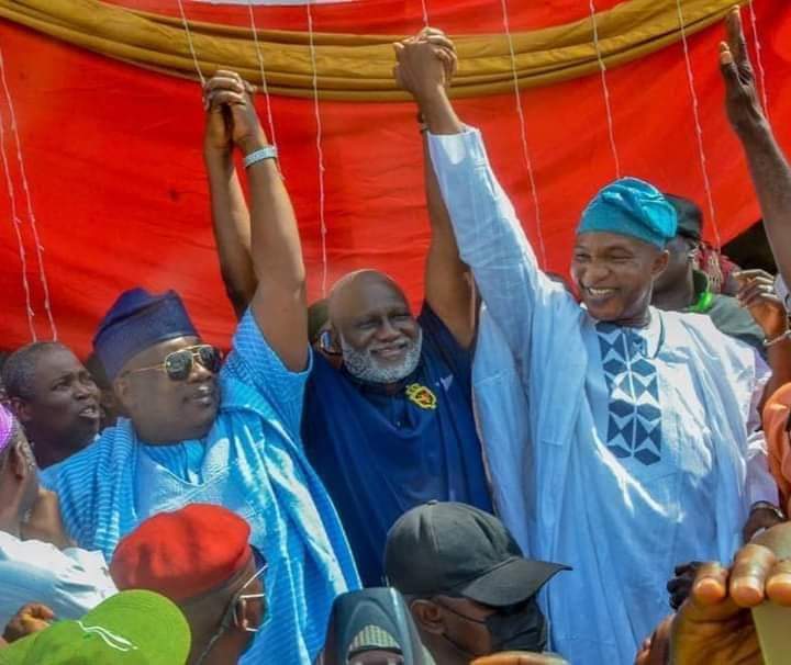 Hon. Lasun Yussuff, Hon Najeem Salam and Alhaji Moshood Adeoti.