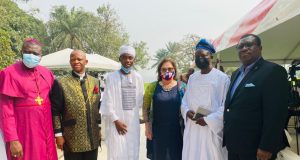 US Consul General Claire Pierangelo (third right) with members of the Inter-Religious Coalition Against Corruption in Nigeria