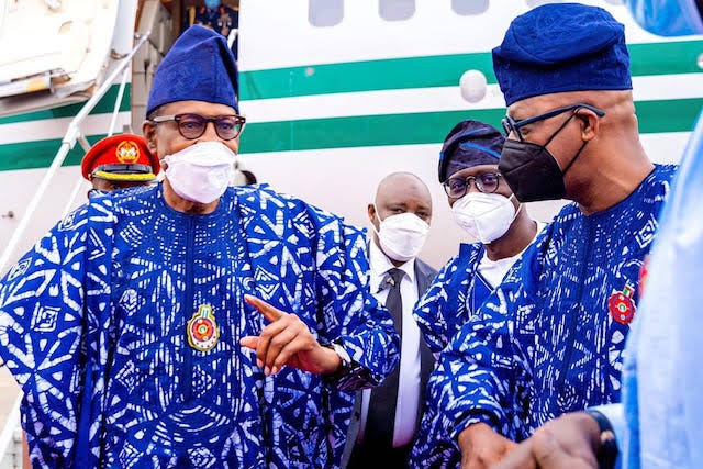 President Buhari and Governor Abiodun