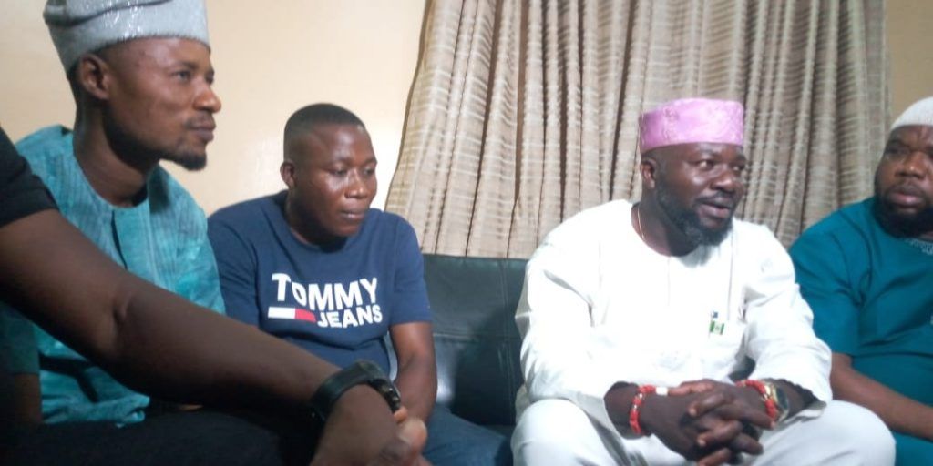 Sunday Igboho with members of Yoruba Youth Council Worldwide