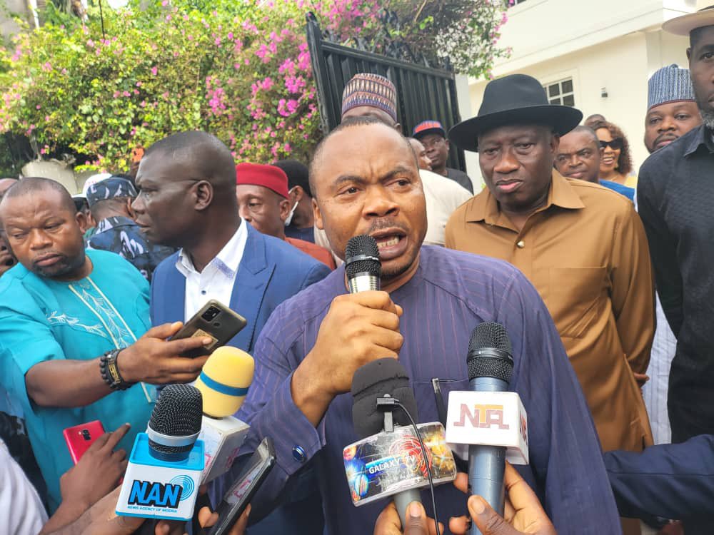 2023: Jonathan addresses protesters asking him to run, says he's consulting