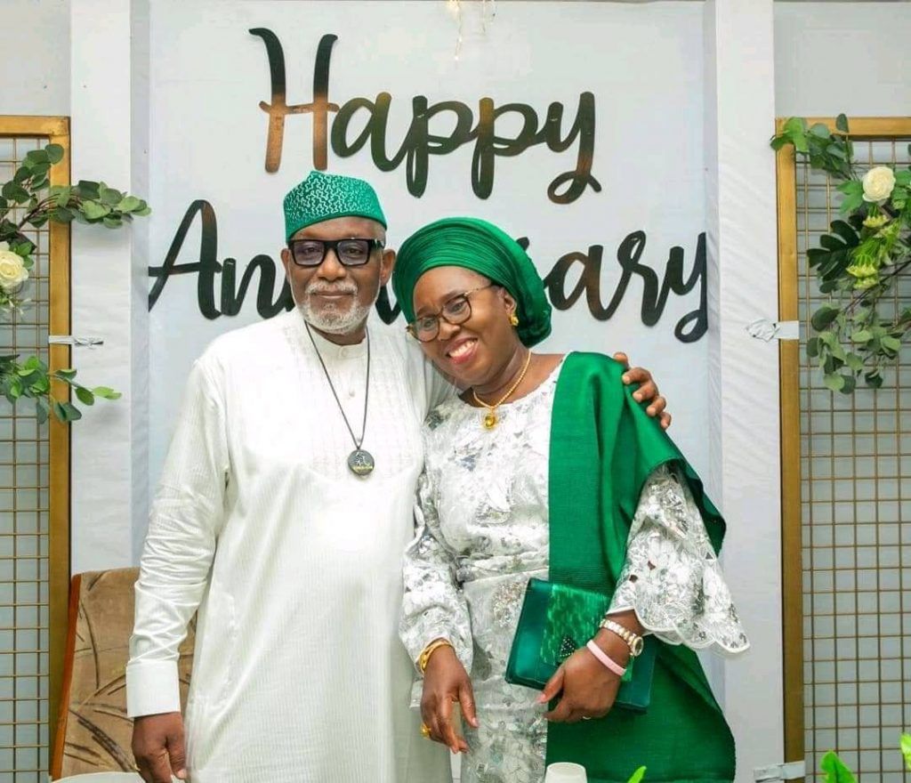 'Ada Owerri'- Akeredolu celebrates wife on 41st marriage anniversary, backs her senatorial ambition