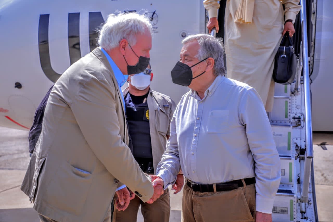 UN secretary general, António Guterres arrives Borno State [PHOTOS]