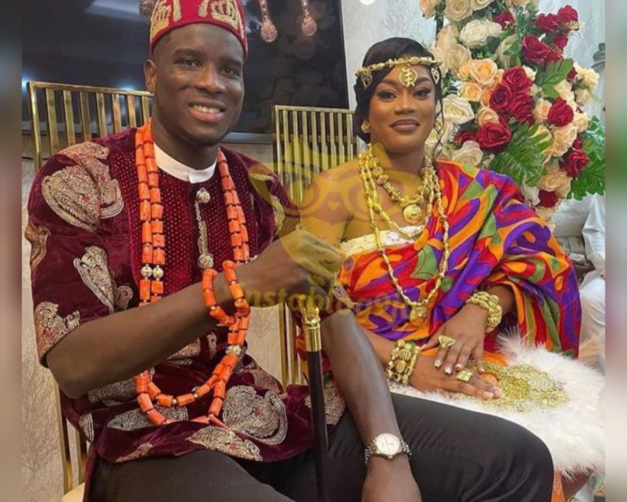 Eagles striker, Paul Onuachu weds Ghanaian girlfriend in Accra