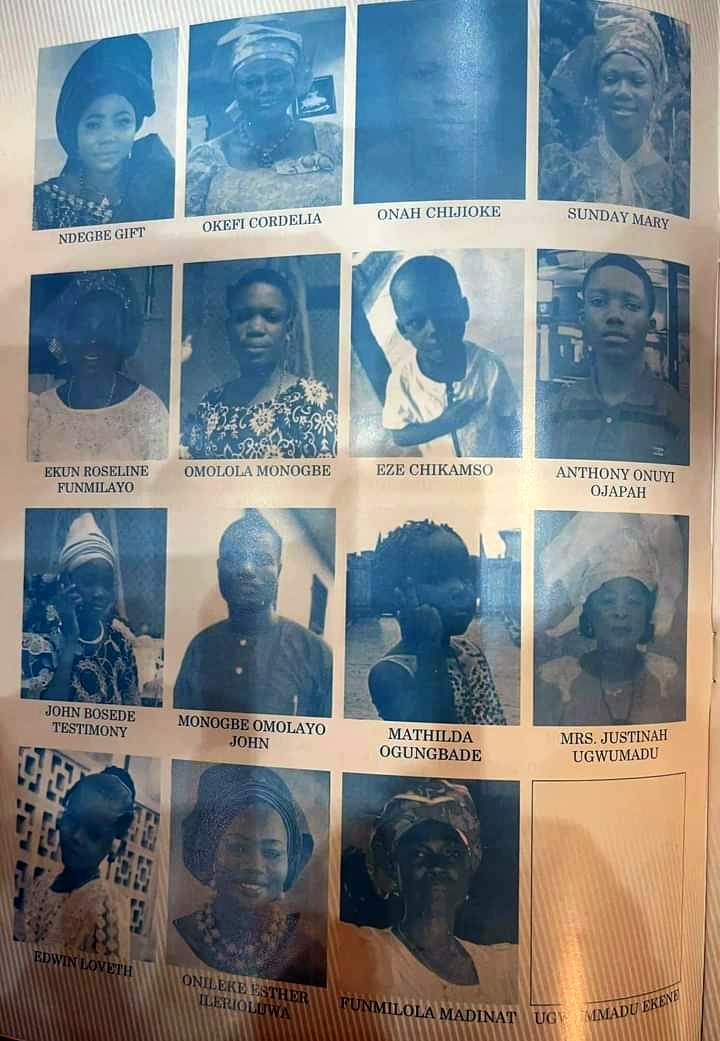 Names, photos of worshippers murdered in Owo Church attack released, as mass burial begins