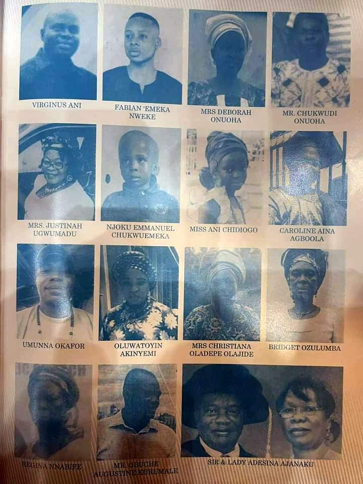 Names, photos of worshippers murdered in Owo Church attack released, as mass burial begins