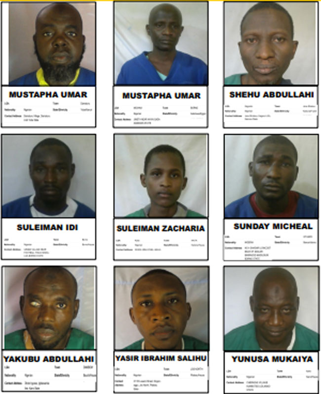 PHOTOS: FG discloses identities of terrorists who escaped from Kuje prison