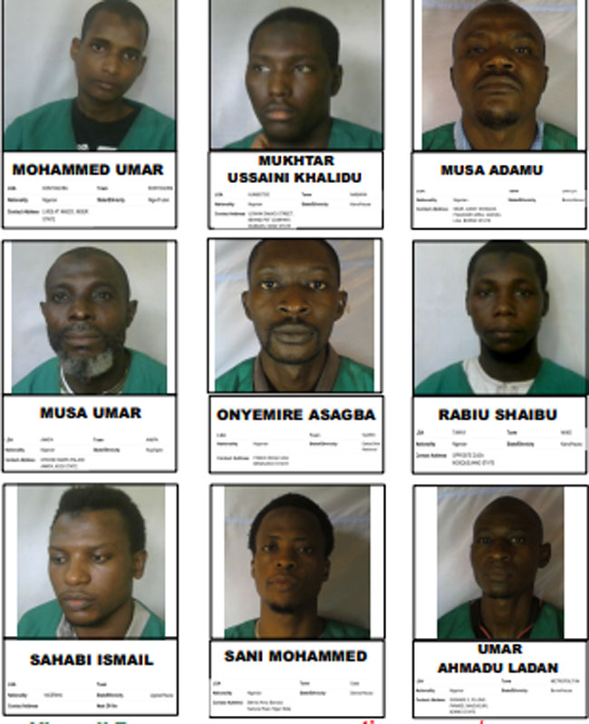 PHOTOS: FG discloses identities of terrorists who escaped from Kuje prison