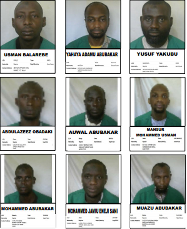 PHOTOS: FG discloses identities of terrorists who escaped from Kuje prison