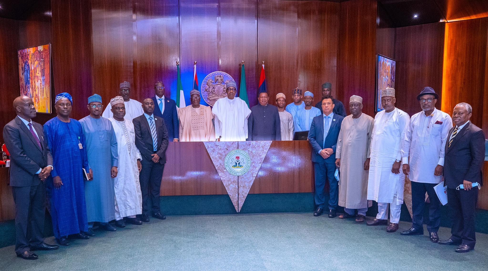 PHOTOS: Buhari receives outgoing OPEC sec-gen, Mohammed Barkindo