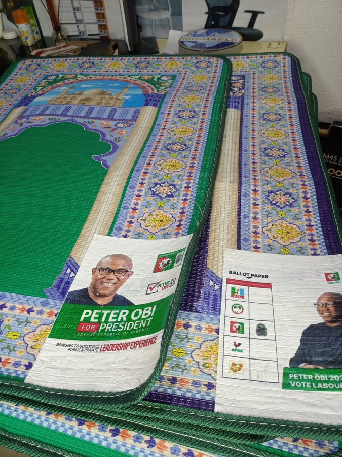 It's misguided - Peter Obi condemns insertion of his pictures on Muslim prayer mats