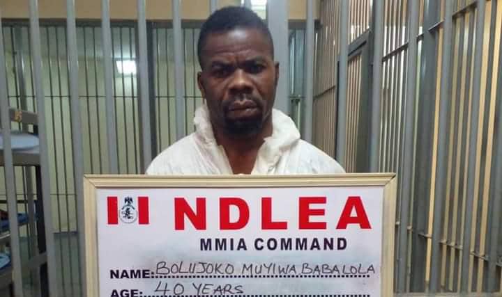NDLEA arrests ex-BRT driver who ‘excreted 90 pellets of cocaine’ at Lagos airport
