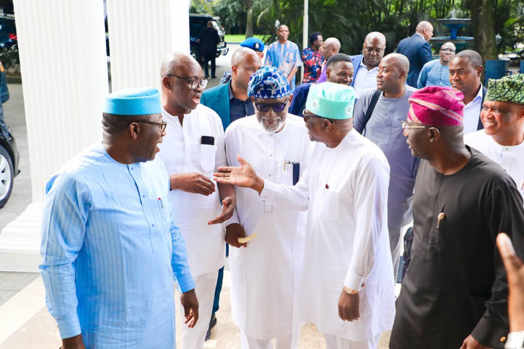 BREAKING: Southwest APC governors meet Wike behind closed-door in Port Harcourt