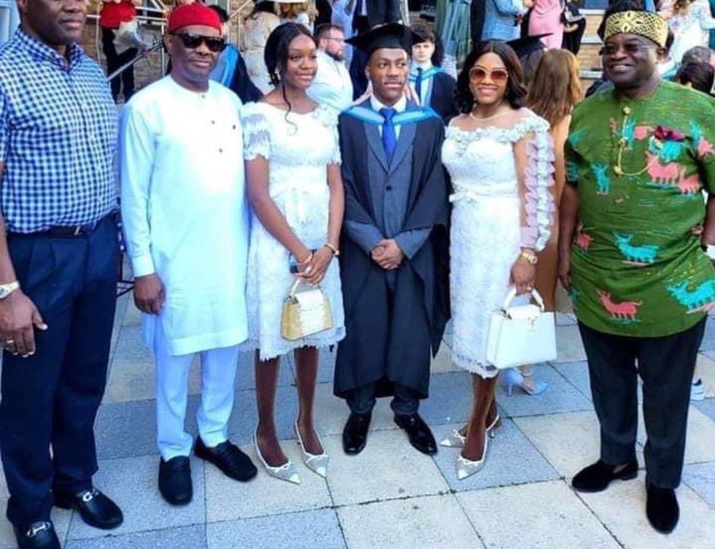 PHOTOS: Ikpeazu, Makinde in UK as Wike’s son graduates from varsity