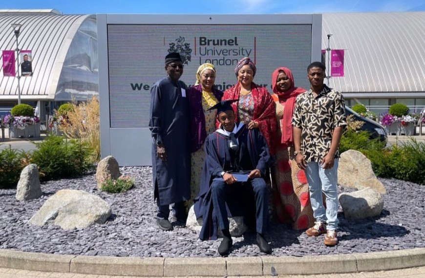 PHOTOS: Jigawa gov's son celebrates graduation from UK university amid ASUU strike