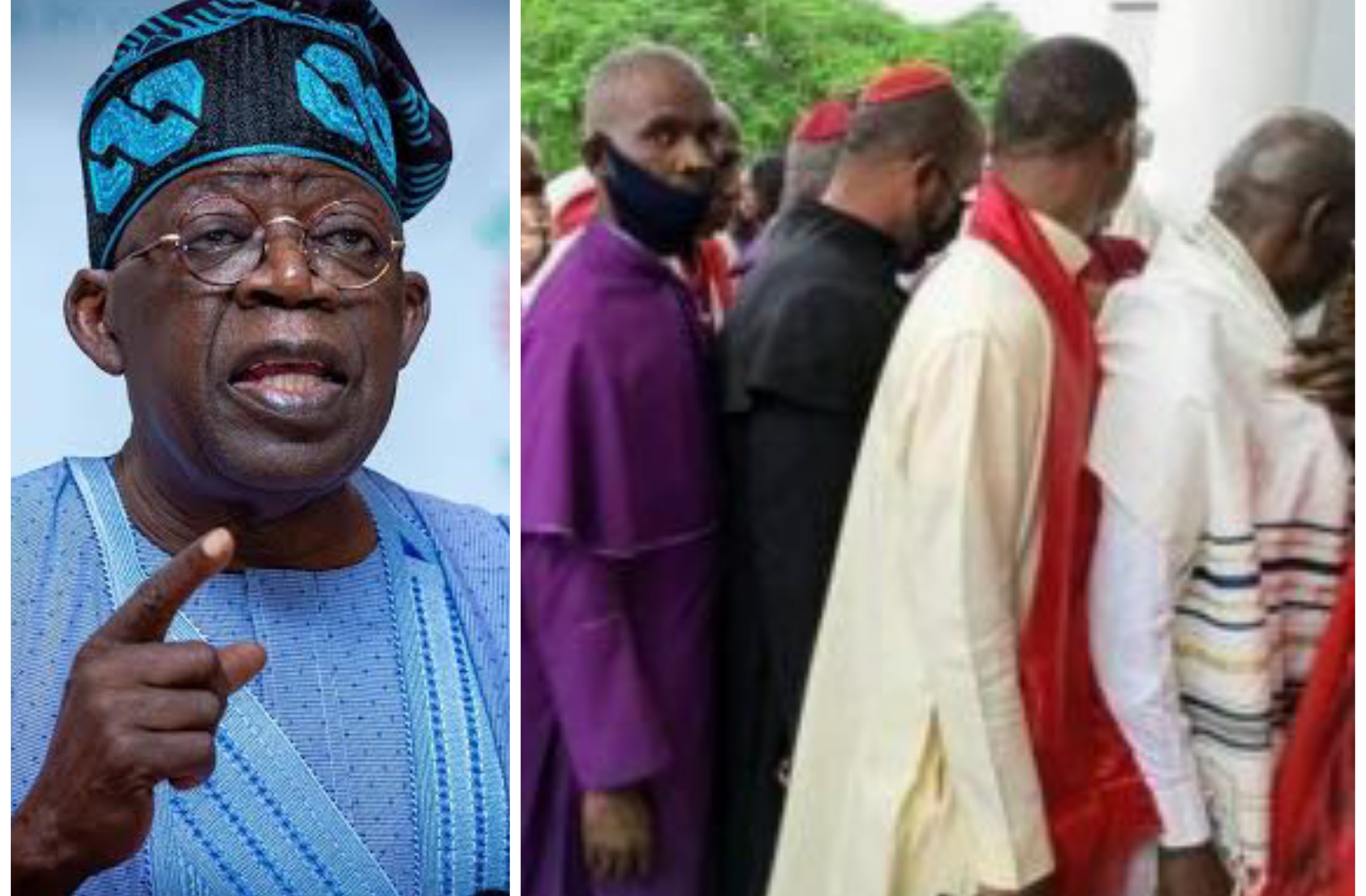 'Bishops' at Shettima’s unveiling not fake, just building up their missions - Tinubu