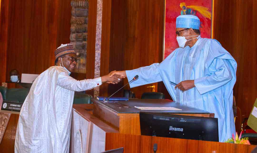Buhari swears in Bello Shehu as RMAFC chairman