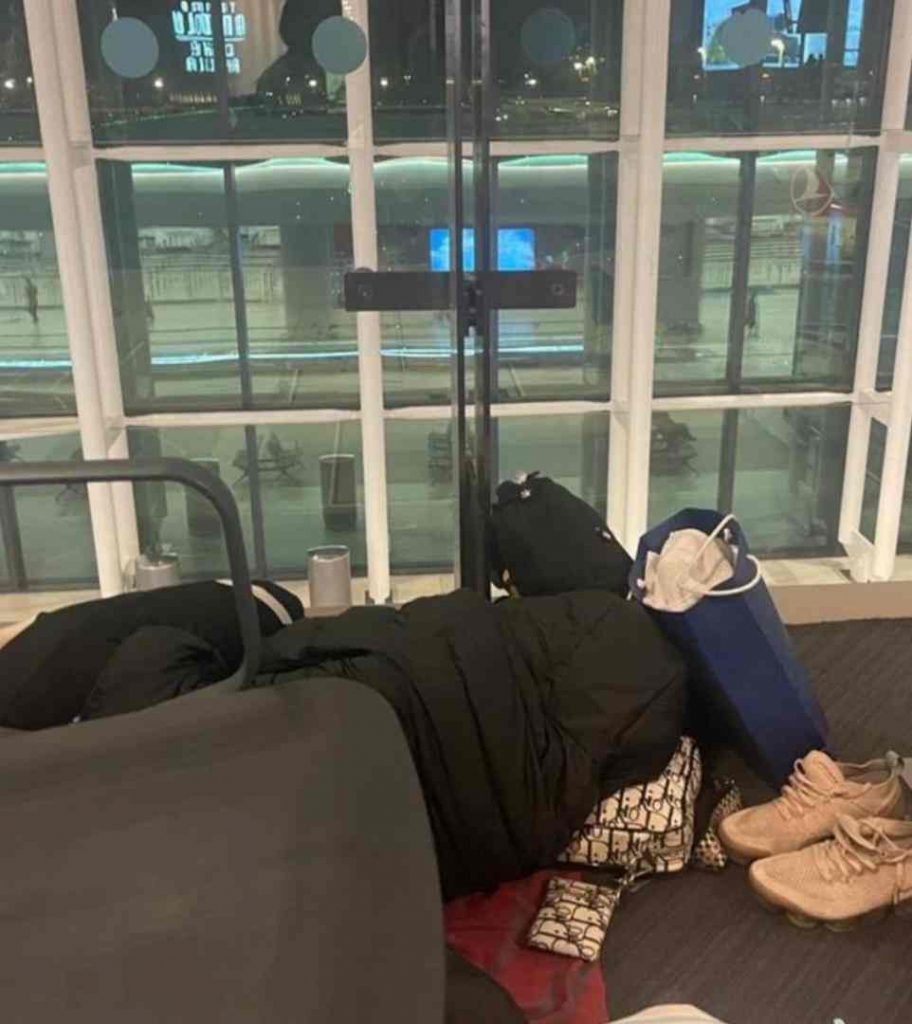 PHOTOS: Super Falconets stranded at Turkish Airport after World Cup exit 