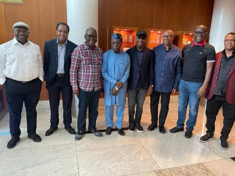JUST IN: Obasanjo, Wike, Obi, others meet in London
