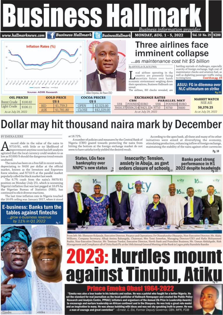 Stories in today's edition of Business Hallmark