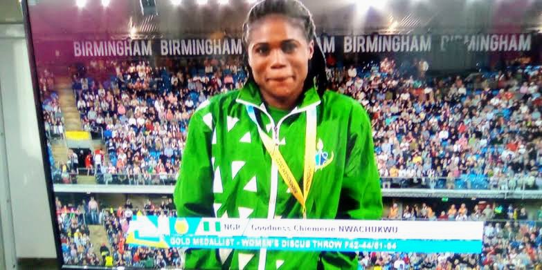 Nigeria’s Goodness Nwachukwu wins gold, sets new world record at Commonwealth Games