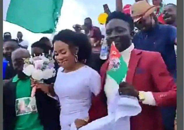 Peter Obi hails newly-wed couple who joined #Obidient rally in Abuja