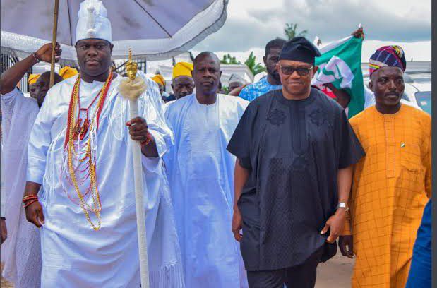 Peter Obi in Abeokuta, tackles Tinubu over claim that it's his turn to rule