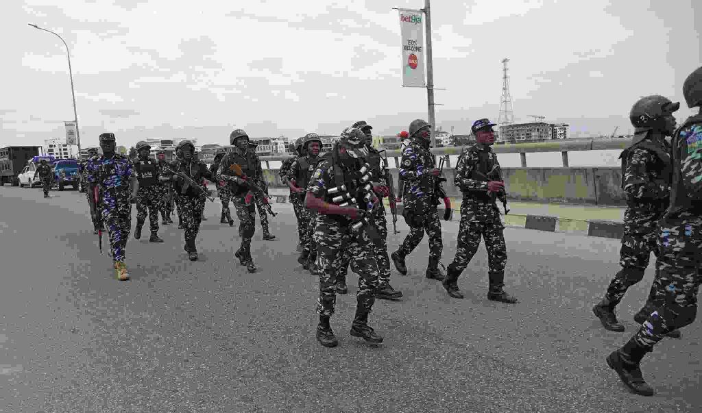Heavily armed policemen take over locations in Lagos ahead of Peter Obi supporters rally 