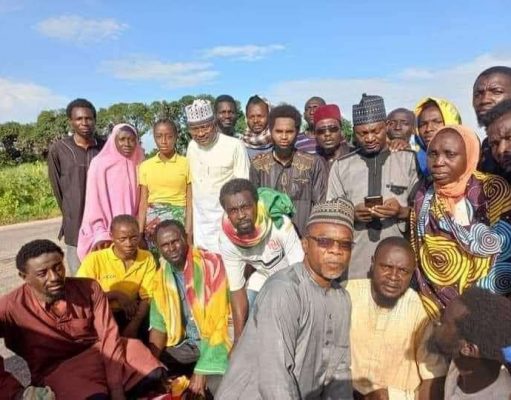 Buhari meets released Abuja-Kaduna train passengers, commends military