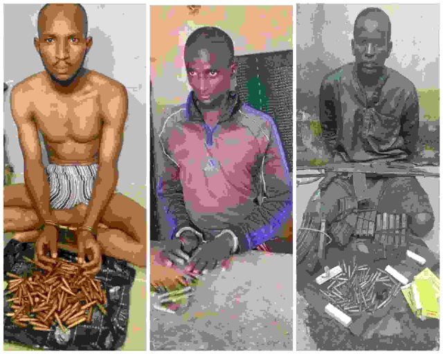 Police arrest three suspected bandits, arms dealer in Kaduna