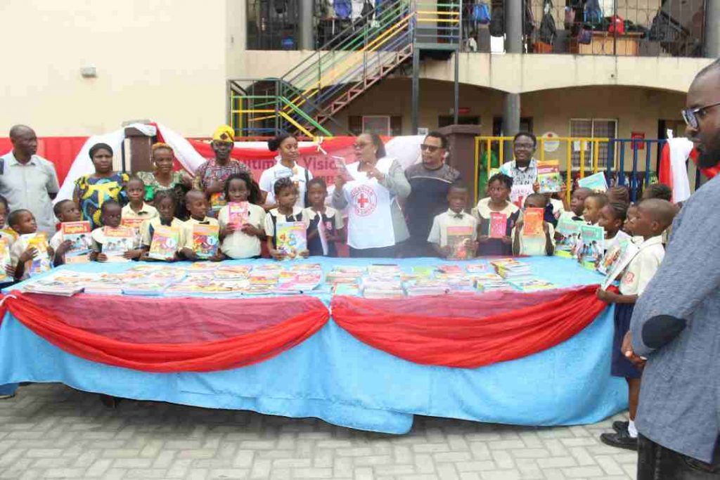 Kamsi Emeka-Obasi's foundation; Future Redefined donates text books to Lagos Red Cross school pupils