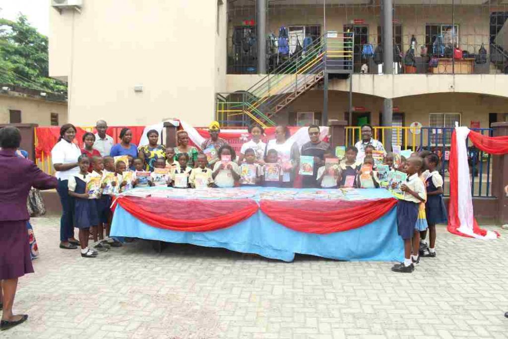 Kamsi Emeka-Obasi's foundation; Future Redefined donates text books to Lagos Red Cross school pupils