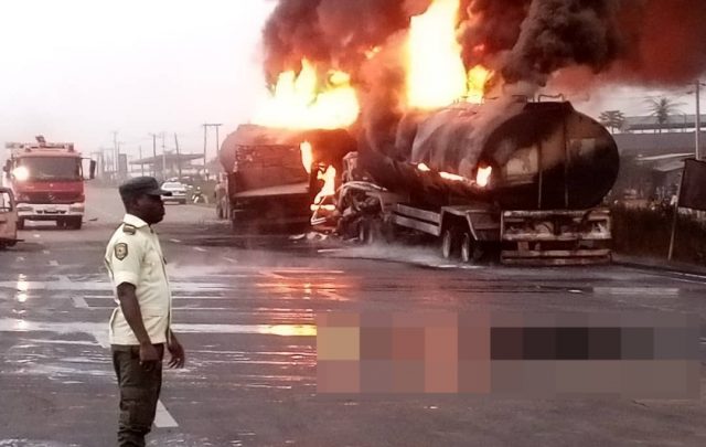 10 feared dead as tanker explodes on Lagos-Ibadan expressway